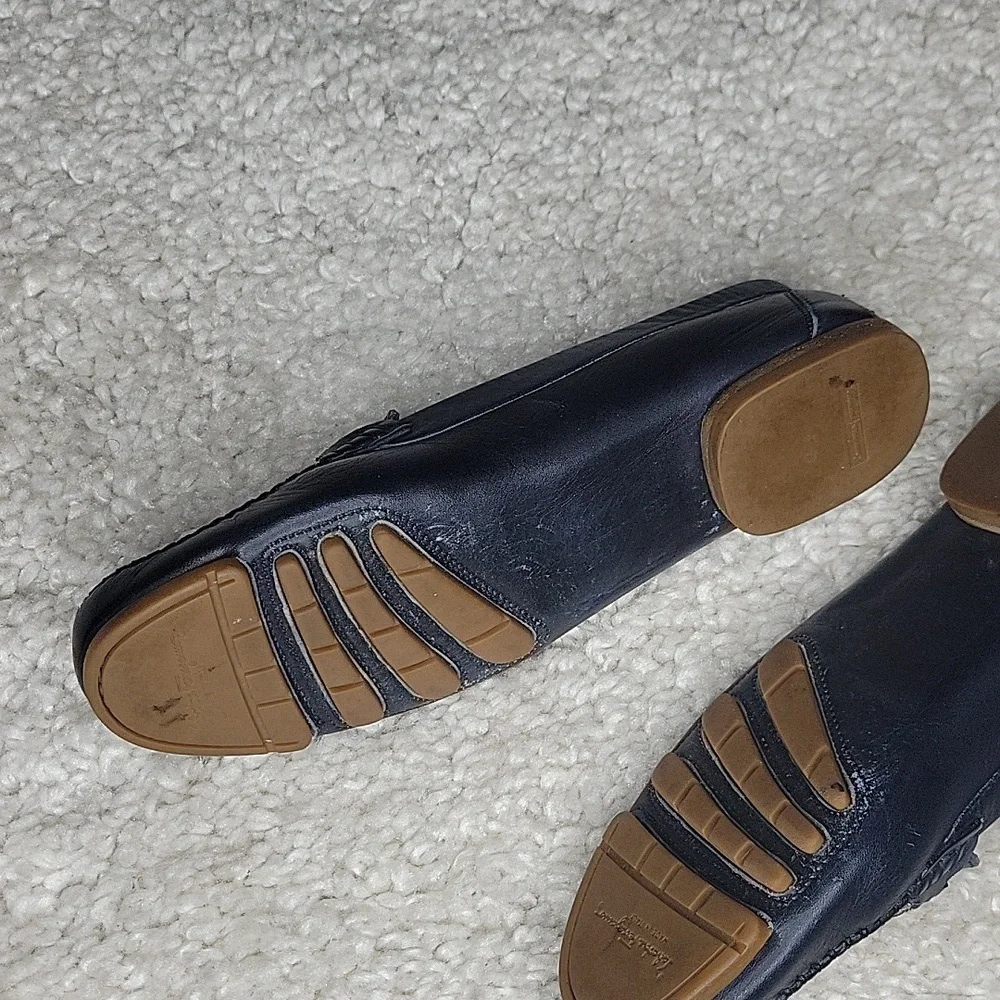 Salvatore ferragamo Ganachi navy leather driving loafers/shoes size 7 - Picture 5 of 16